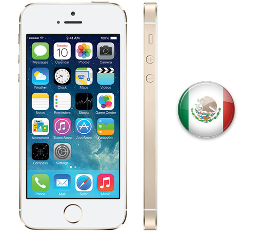  iPhone 5S  en México bandera