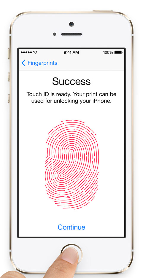 iPhone 5S lector de huellas digitales Touch ID sensor