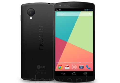 Nexus 5 de LG y Google imagen de prensa