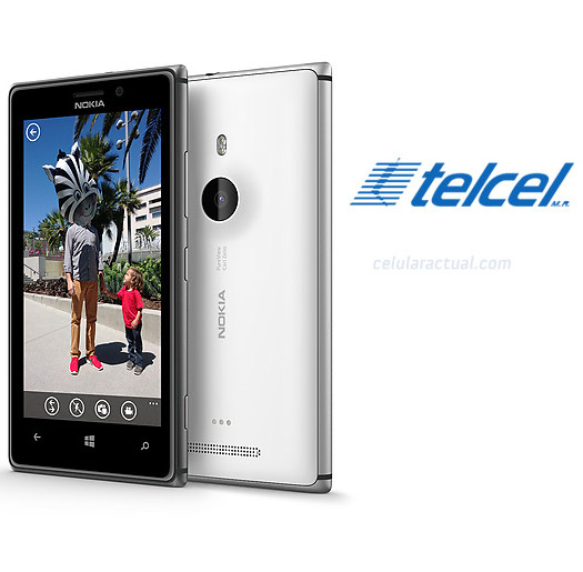 Nokia Lumia 925 en México con Telcel Logo