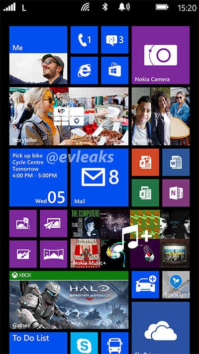 Nokia Lumia 1520 Bandit phablet Live Tiles screenshot