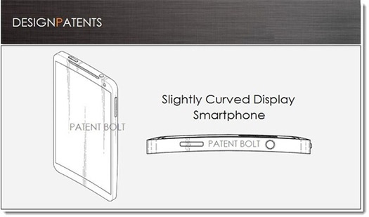 Samsung patent curved vertical axis