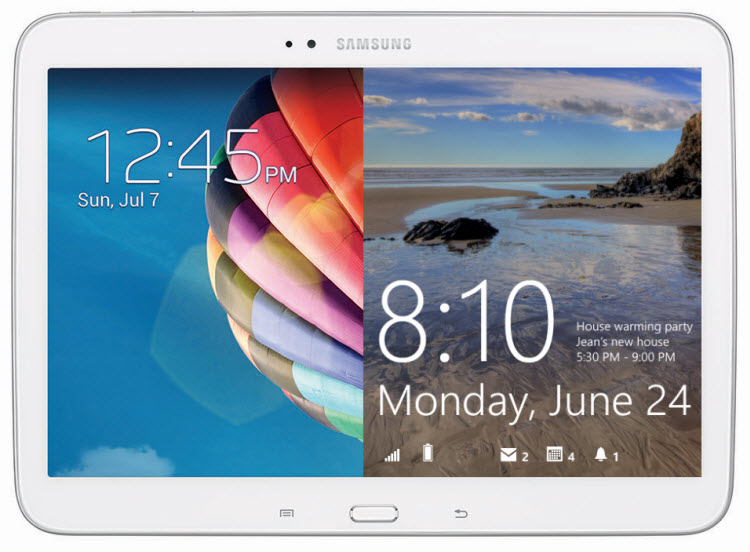 Samsung Galaxy Tab 2014 Edition Render Windows RT Android