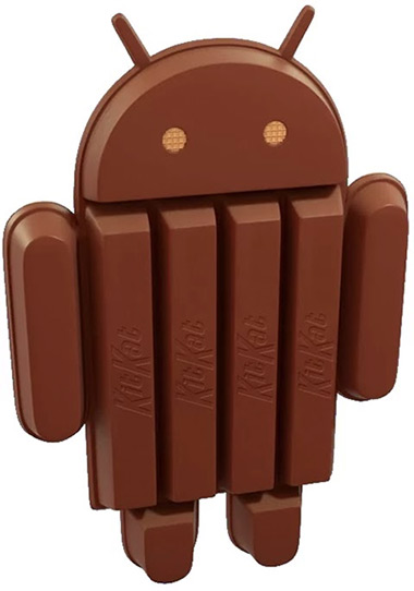 Android KitKat 4.4 oficial chocolate barra