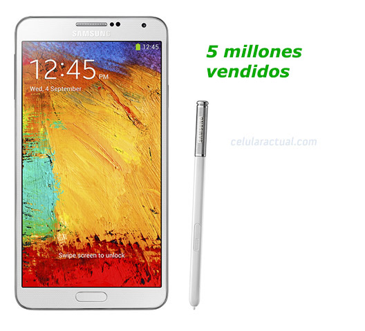 Samsung Galaxy Note 3  5 millones vendidos