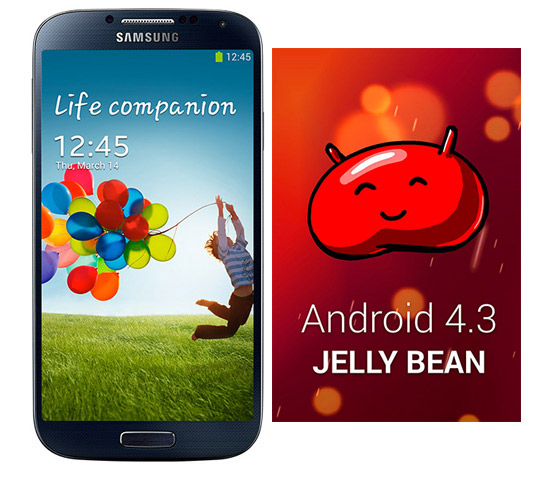 Galaxy S4 con Android 4.3 Jelly Bean 