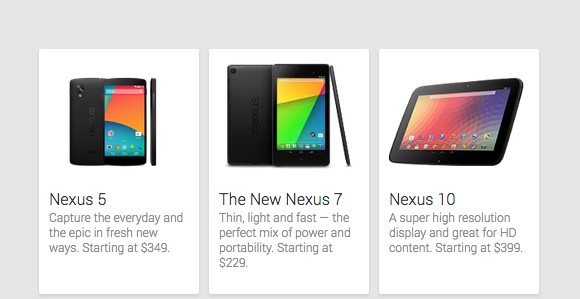 LG Nexus 5 offical Google Play Store con precio