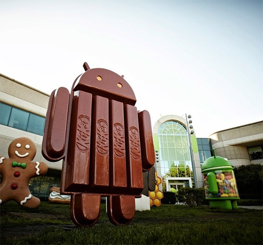 Android 4.4 KitKat estatua mascota