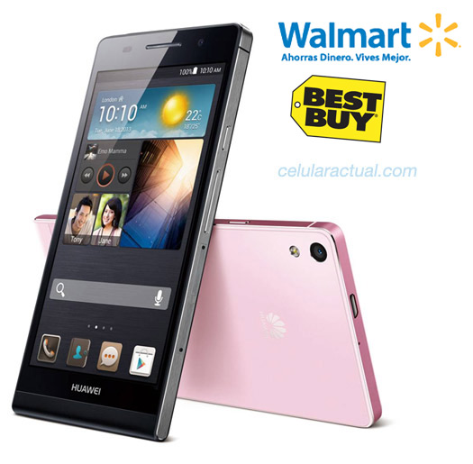 Huawei Aacend P6 libre en México Walmart  y Best Buy