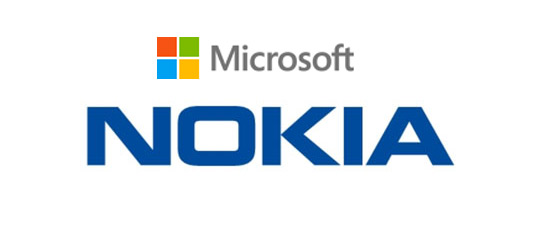 Nokia y  Microsoft Logos
