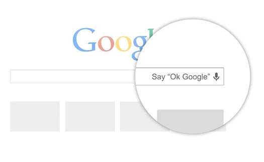 OK Google la búsqueda por voz en Chrome