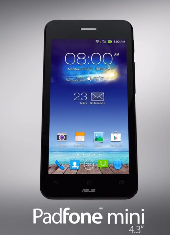 Asus Padfone Mini 4.3" pantalla