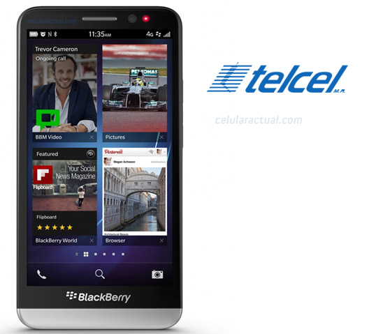 BlackBerry Z30 con amplia pantalla HD en México con Telcel