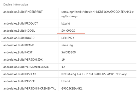 Samsung Galaxy S5 benchmarks con pantalla 2K