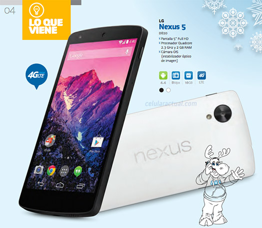 LG Nexus 5 de 16 GB  en México con Telcel