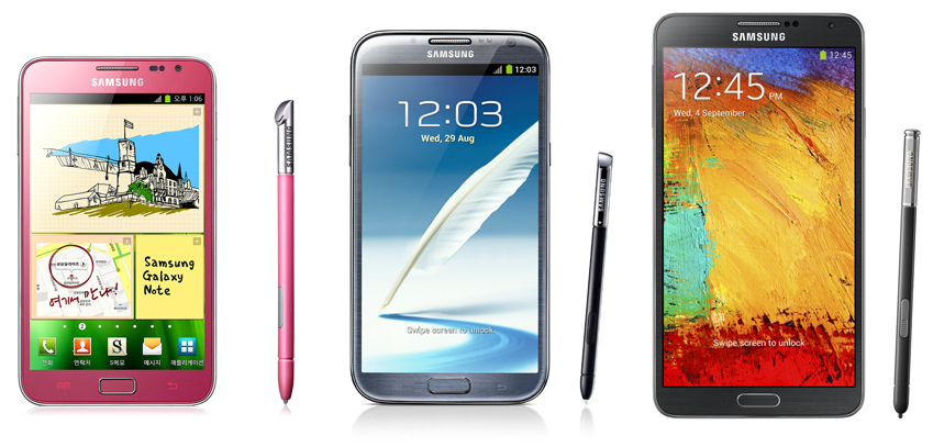 Samsung Galaxy Note I Note II y Note 3 