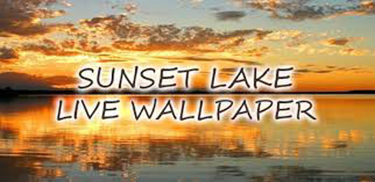 app sunset lake live wallpaper