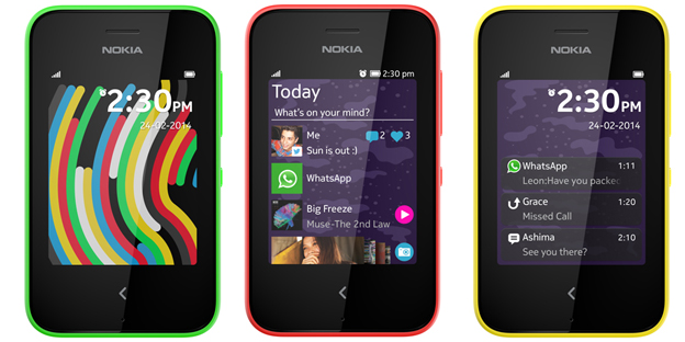 Nokia Asha 230 colores