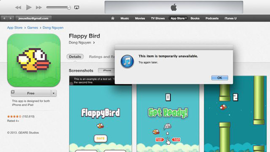 flappy bird retirado