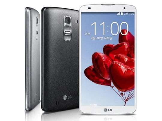 LG G Pro 2 phablet color blanco y negro
