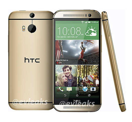 New HTC One (M8) Gold - Color Oro imagen de prensa oficial