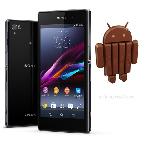 Sony XPeria Z1 con Android 4.4 KitKat