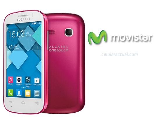Alcatel One Touch Pop C3 en México con Movistar color rosa