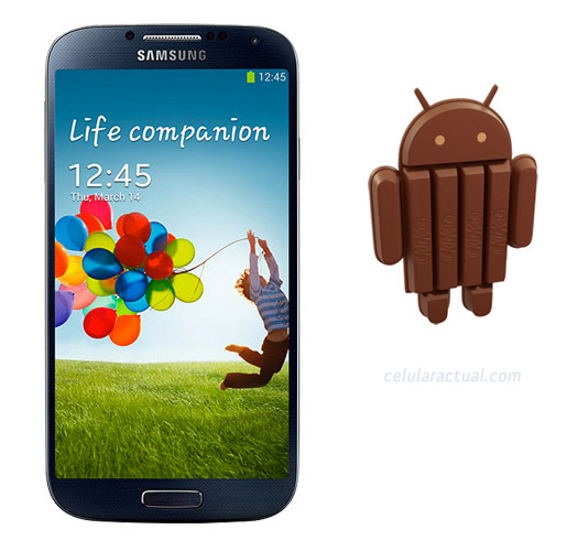 El Samsung Galaxy S4 conAndroid 4.4 KitKat