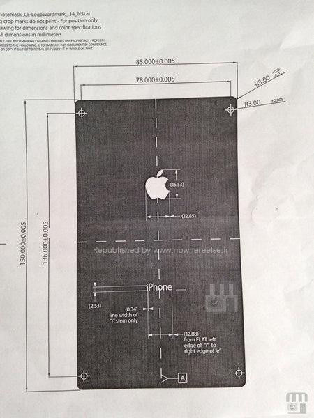  iPhone 6 en diagrama versión phablet