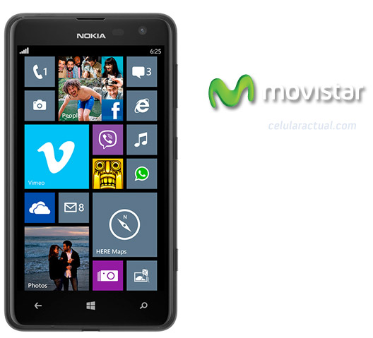 Nokia Lumia 625 4G en Movistar México Black Negro