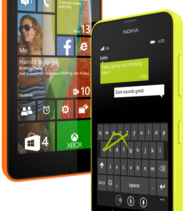 Lumia 635 Windows Phone 8.1 nuevo teclado e imagen de fondo en Live Tiles