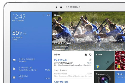 La Samsung Galaxy Tab Pro detalle