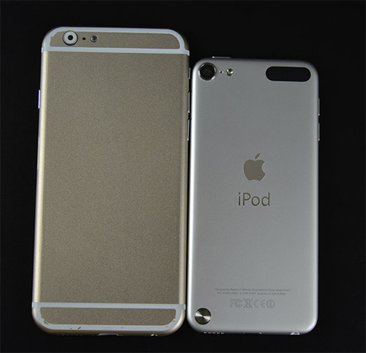 iPhone 6 dummy comparado con iPod Touch 5