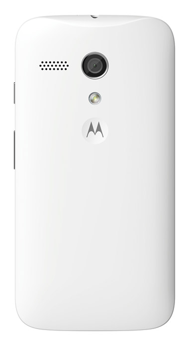 Moto G LTE color blanco parte trasera cámara con flash