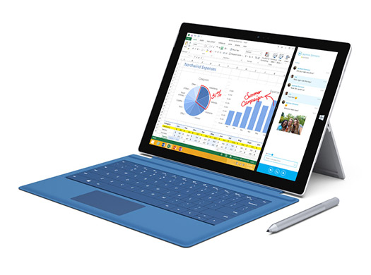 Surface Pro 3 con teclado y Stylus