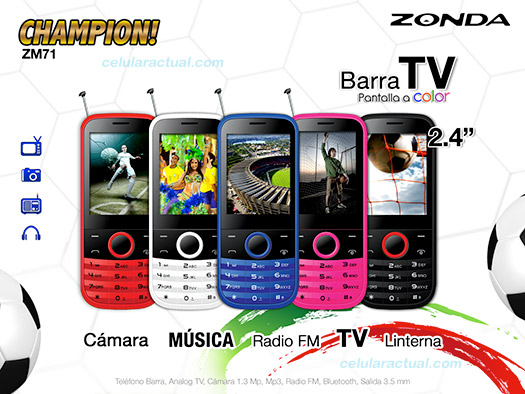 Zonda ZM71 Champion con TV gratis ya en México