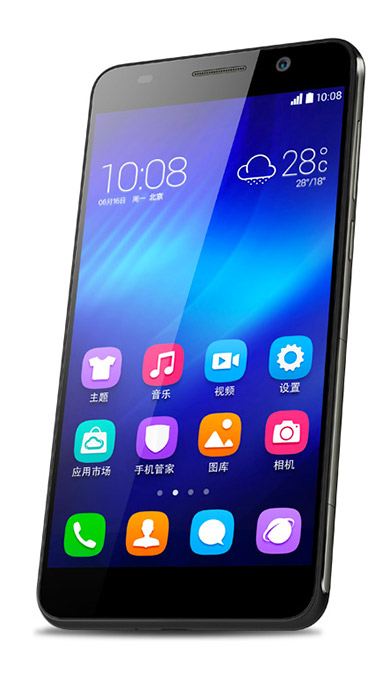 Huawei Honor 6 color negro pantalla