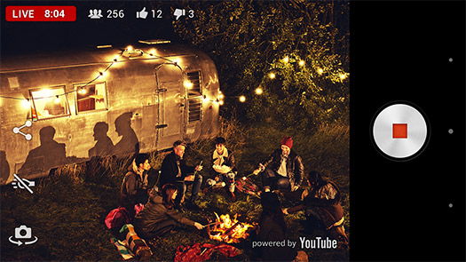 Sony app Live on Youtube para Xperia Z2 en Transmisión en directo