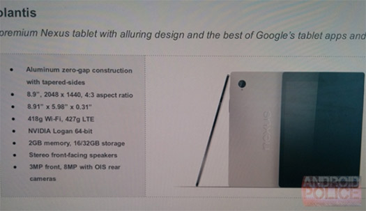 HTC Nexus 9 filtrada con especificaciones