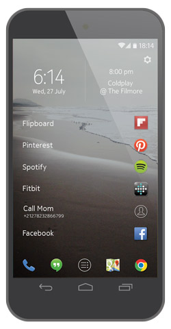 Nokia  Z Launcher para Android Pantalla de inicio