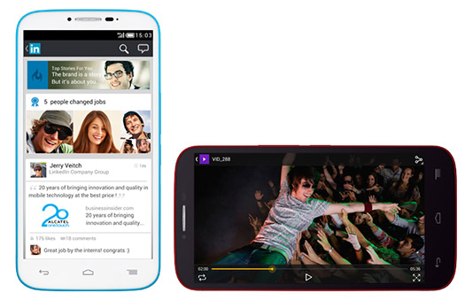 Alcatel One Touch Pop C9 en México pantalla y videos