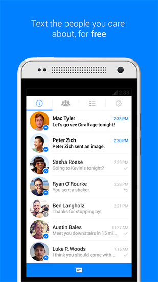 Facebook Messenger app para Android