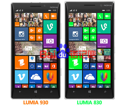  Nokia Lumia 830 comparado con el Lumia 930