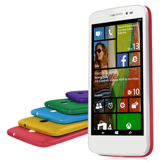 Alcatel Pop 2 con Windows Phone