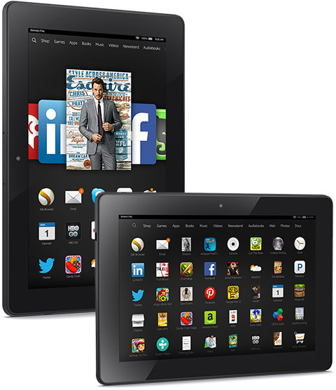 Amazon Fire HDX 8.9 con Snapdragon 805 apps Fire OS 4