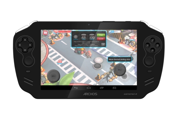 Archos Gamepad 2 consola Android Pantalla de 7" frente