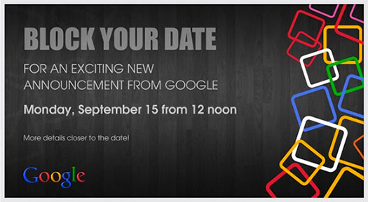 Invitación Google 15 de septiembre en la India