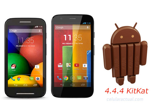 Motorola  Moto G y Moto E en México con  Android 4.4.4 KitKat 