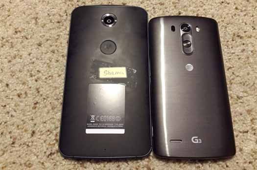Nexus 6 filtrado y LG G3