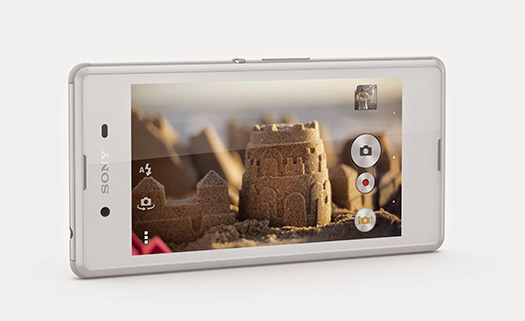 Sony Xperia E3 color blanco App cámara